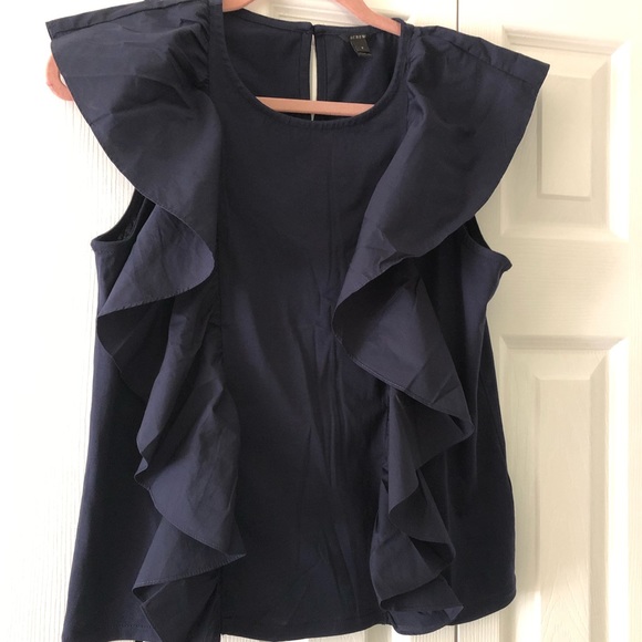 JCrew Ruffle Top - Picture 2 of 4